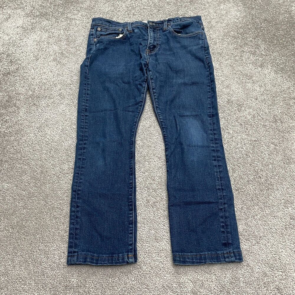 J.Crew 250 Skinny Crop Denim Jeans Womens 33x30 Blue Medium Wash Mid Rise Casual